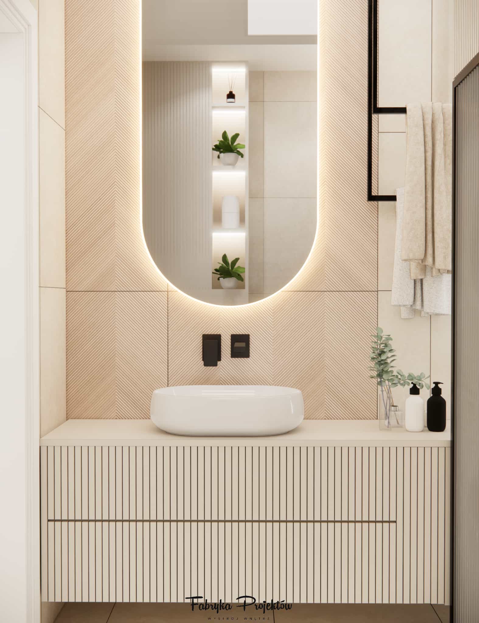 Modern 4m2 bathroom with a built-in washing machine and dryer
