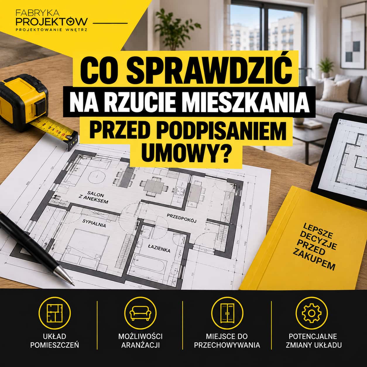 Co sprawdzić na rzucie mieszkania przed podpisaniem umowy