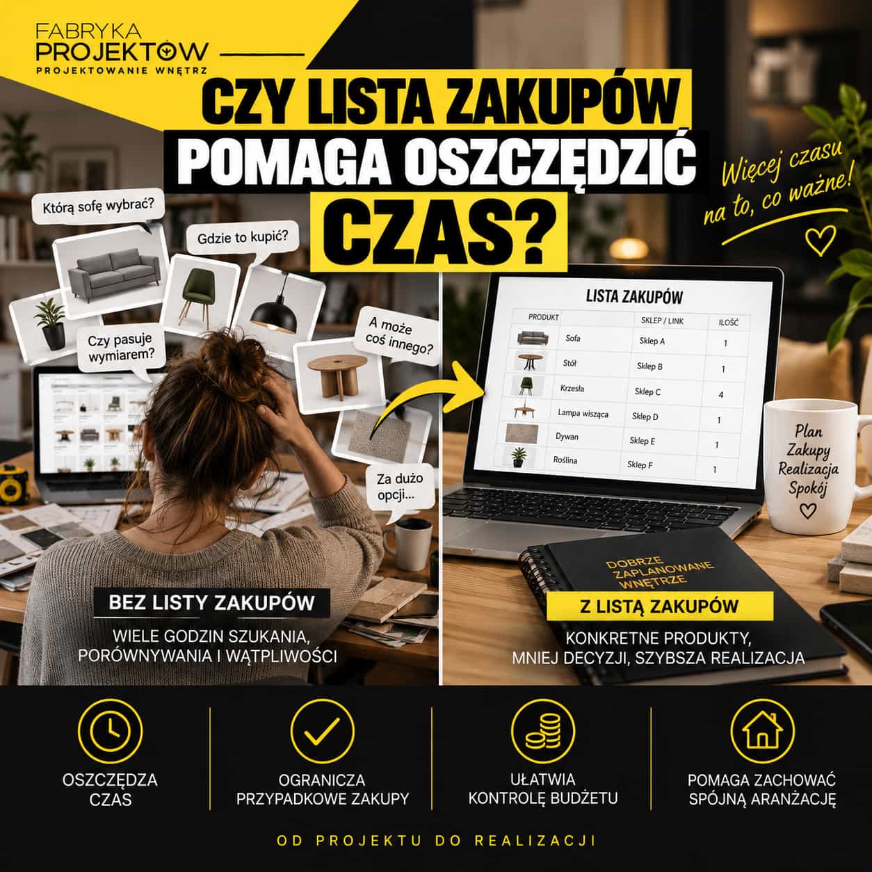 Czy lista zakupów pomaga oszczędzić czas