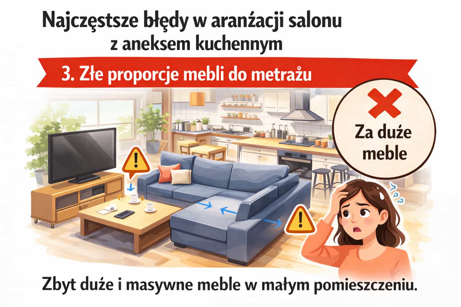 Złe proporcje mebli
