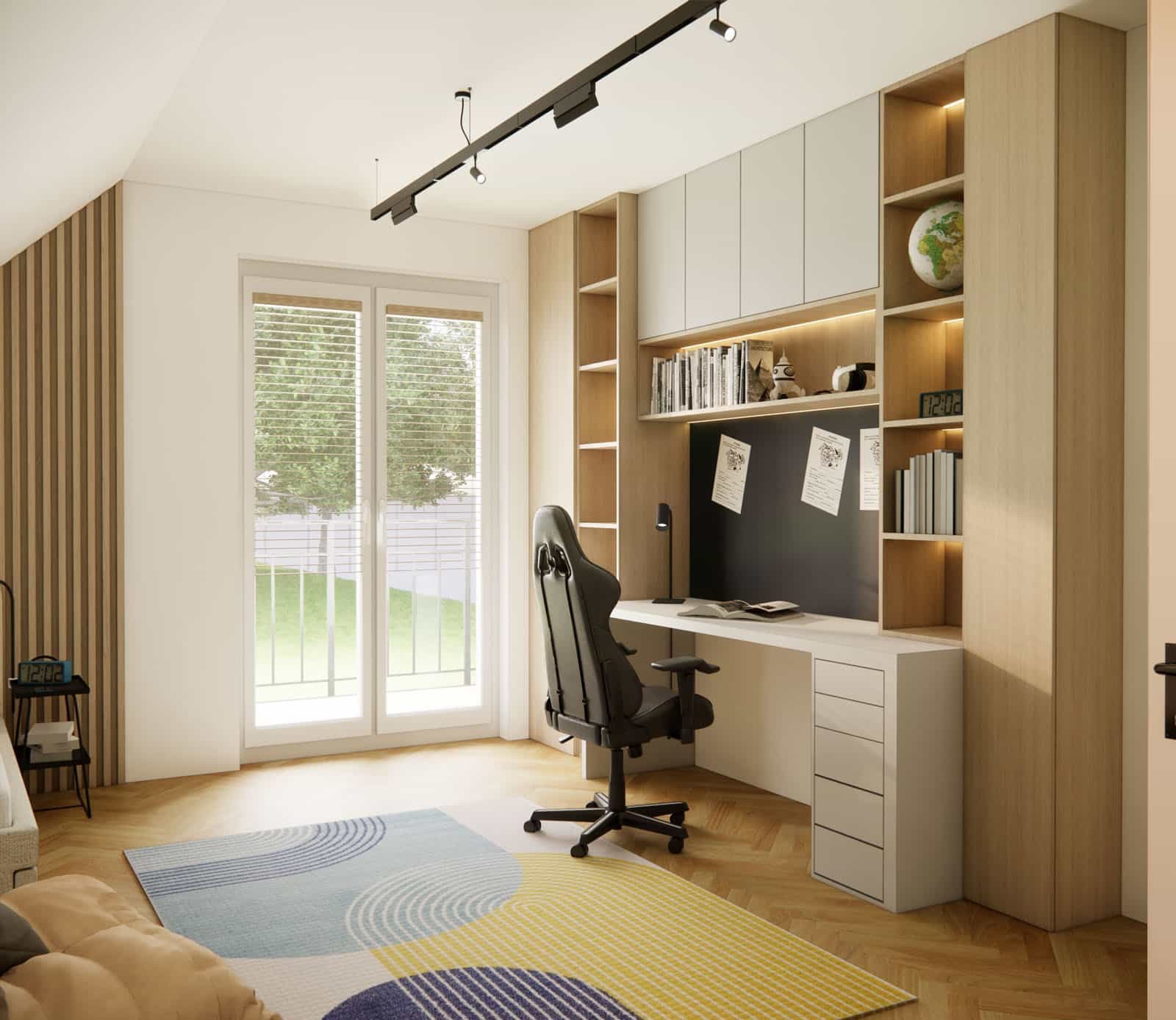 Desk by the window