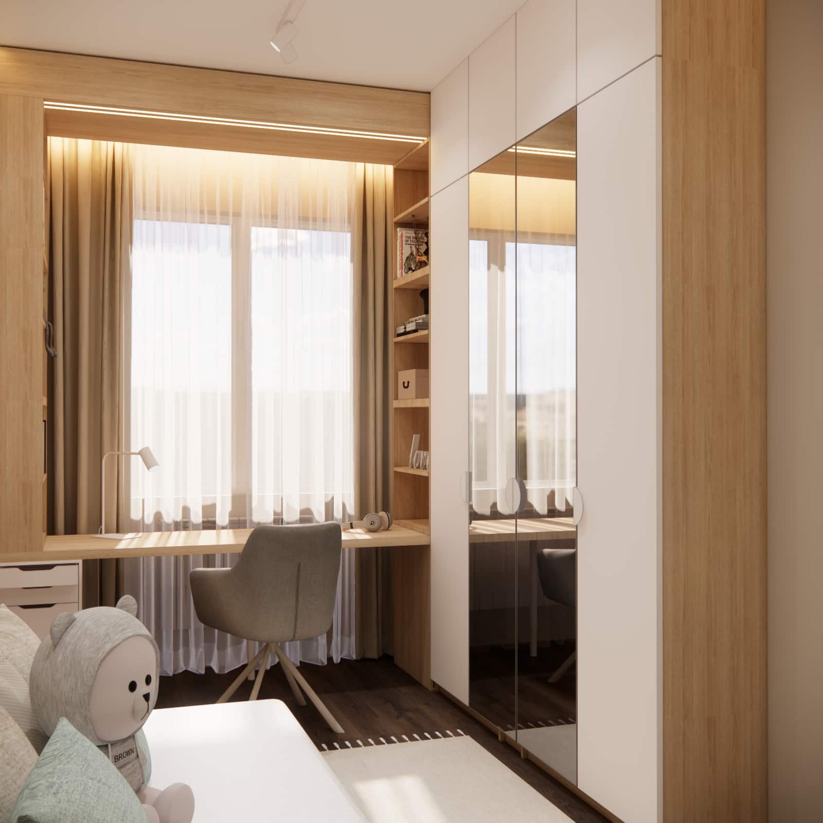 Study area by the window