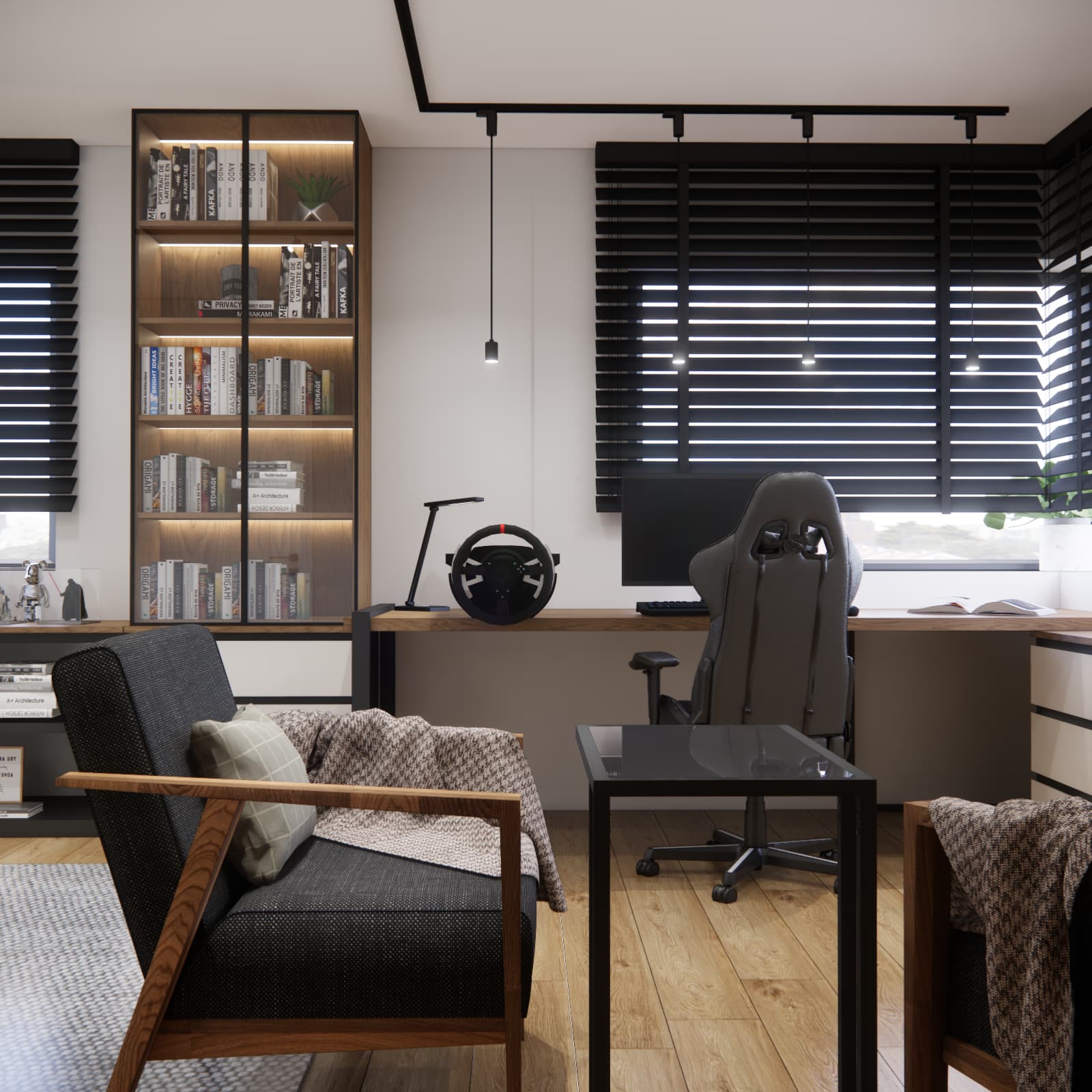 Projekt pokoju młodzieżowego Kuby w Kielcach o powierzchni 24 m²
