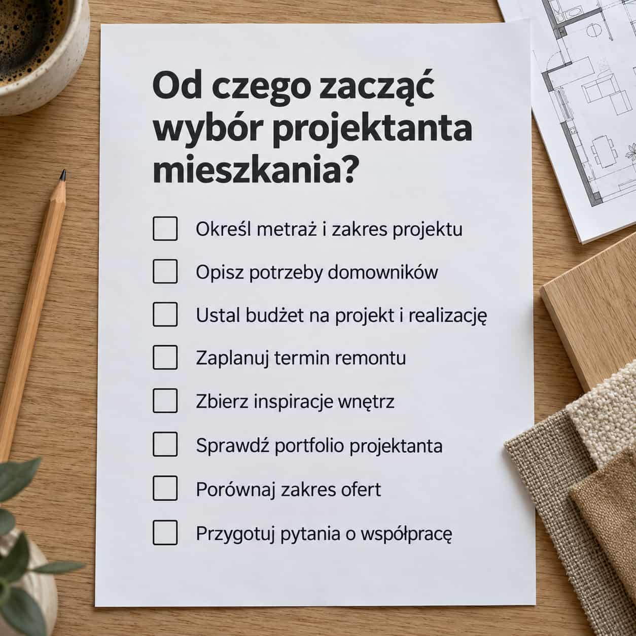 Od czego zacząć wybór projektanta mieszkania?