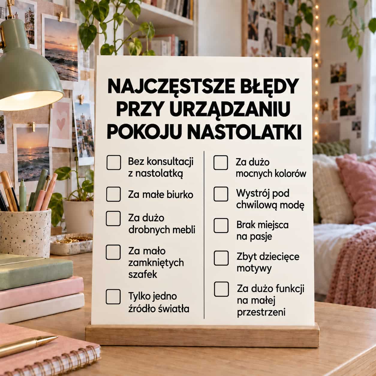 Najczęstsze błędy przy urządzaniu pokoju nastolatki