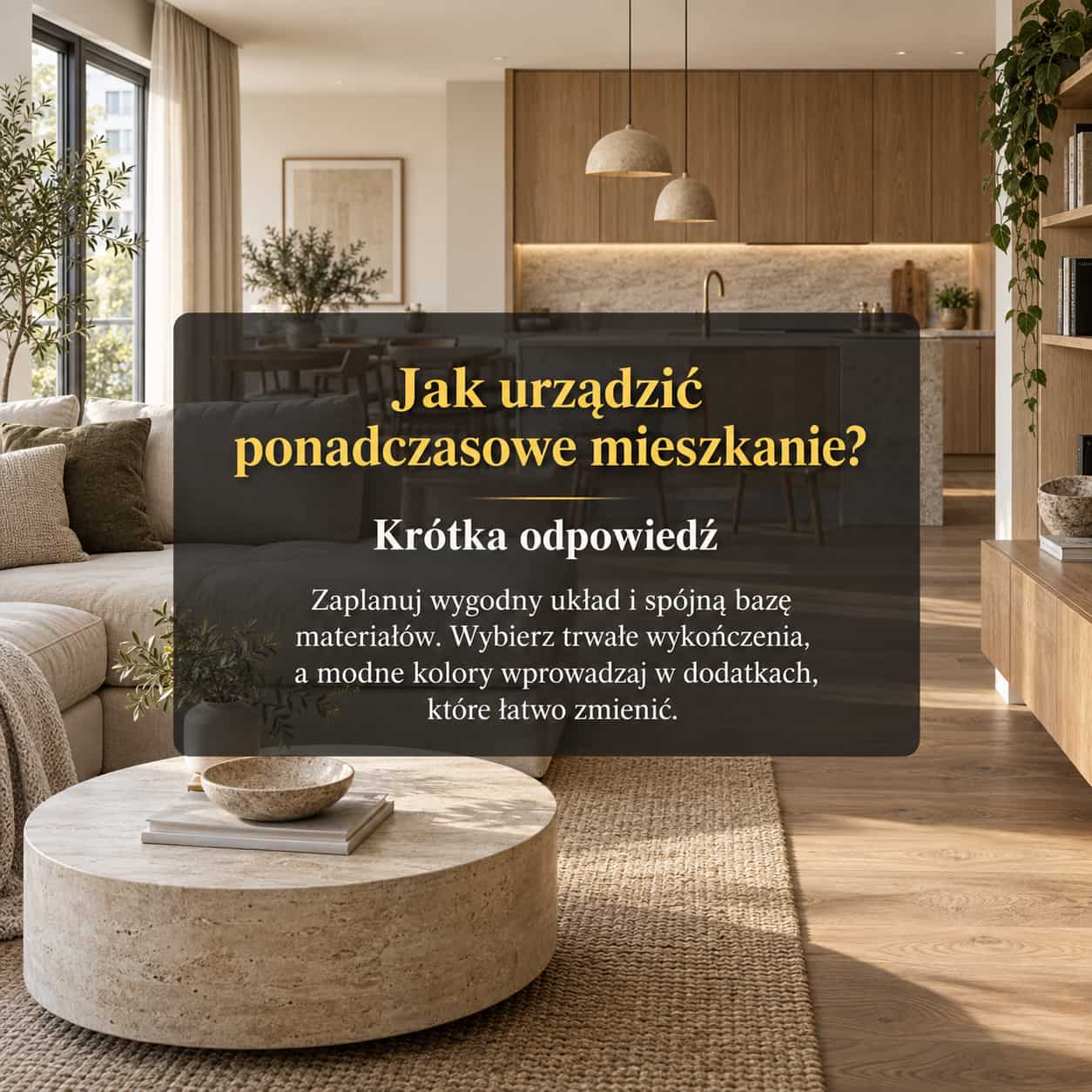 Jak urządzić ponadczasowe mieszkanie Krótka odpowiedź