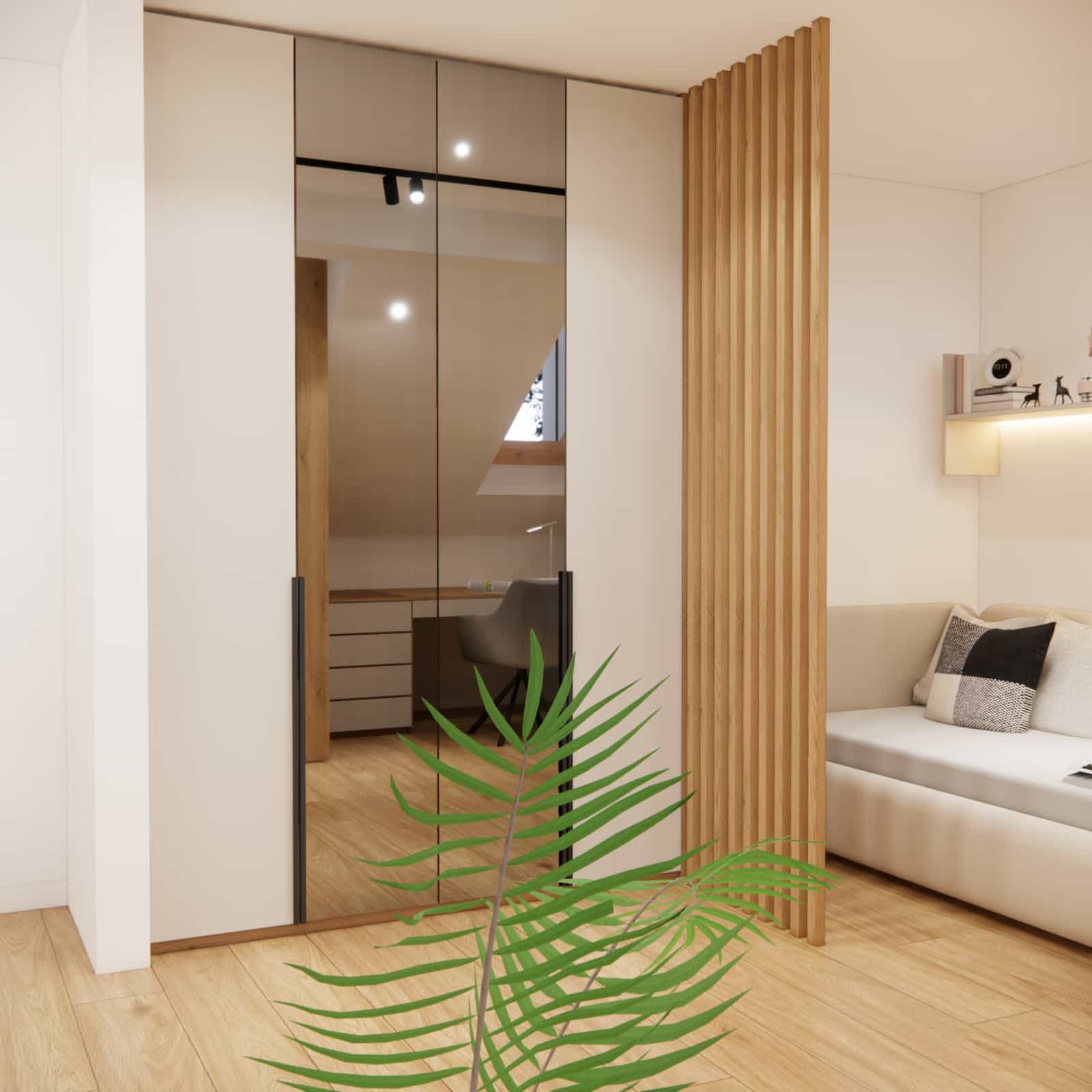 teenage girl room 14 years old 25m2 modern interior design attic inspiration