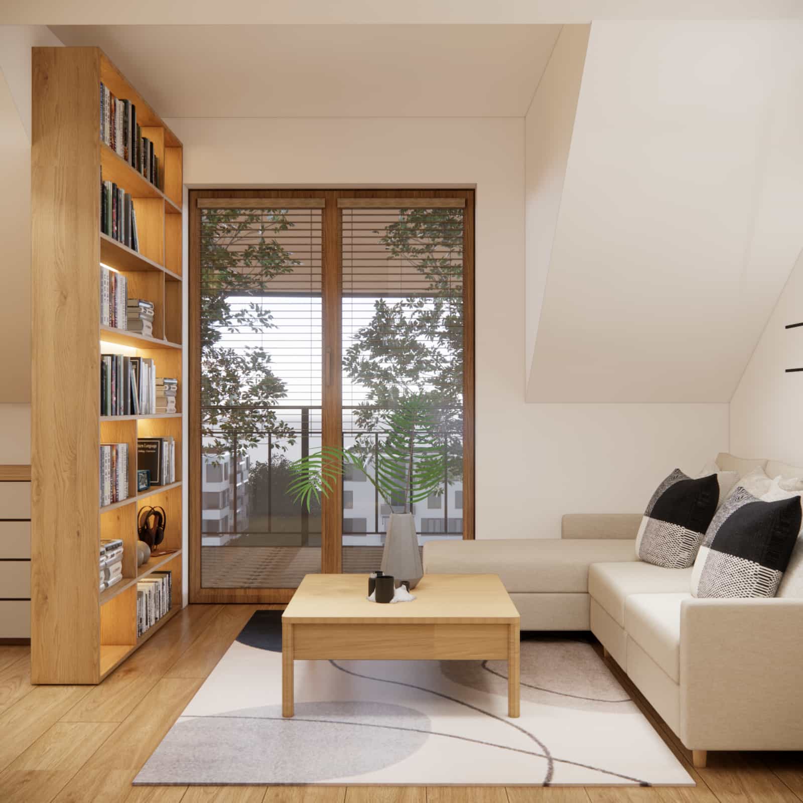 bookshelf in teenage room built-in furniture with lighting modern design