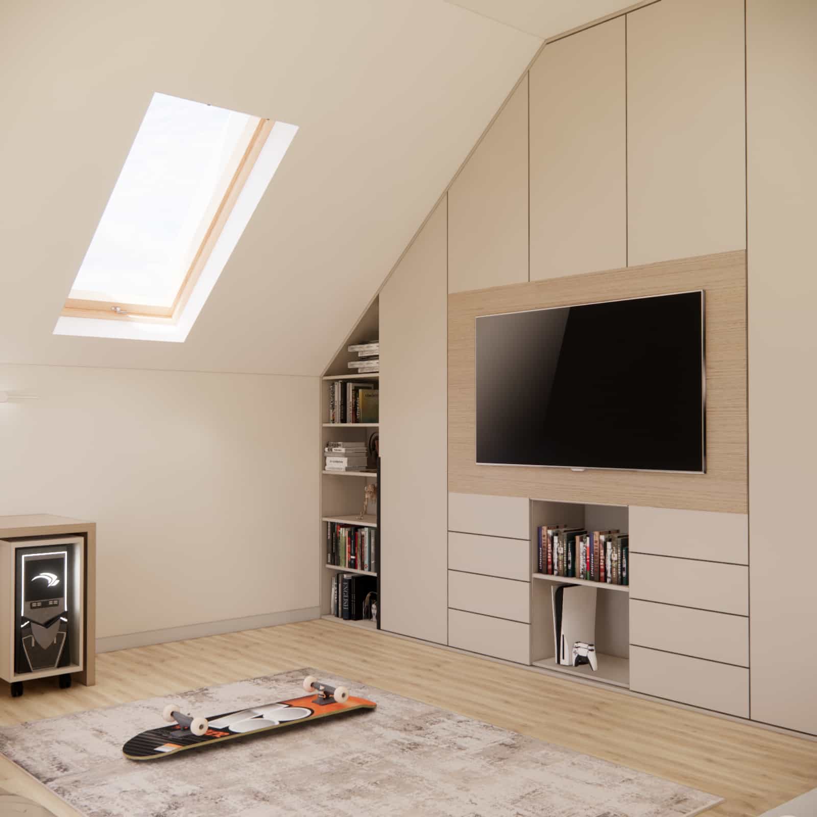 attic kids room with slopes how to use space under sloped ceiling