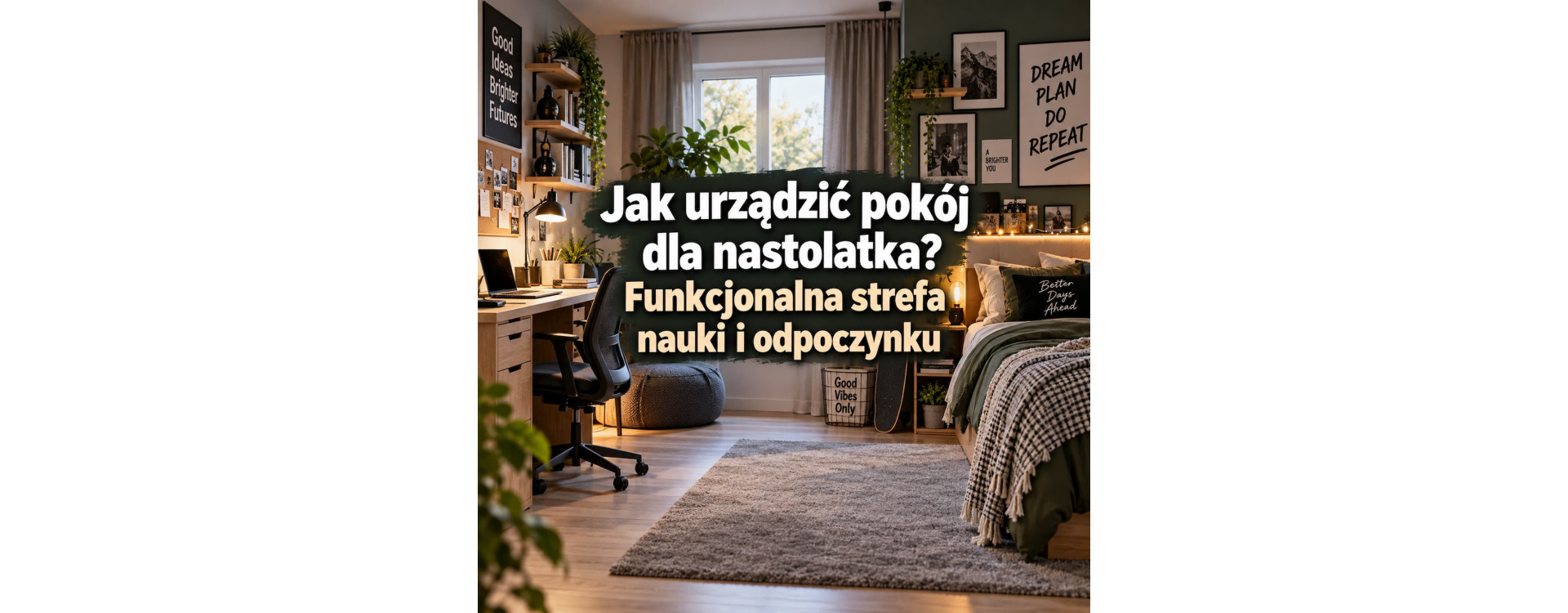 Jak urządzić pokój dla nastolatka? Funkcjonalna strefa nauki i odpoczynku