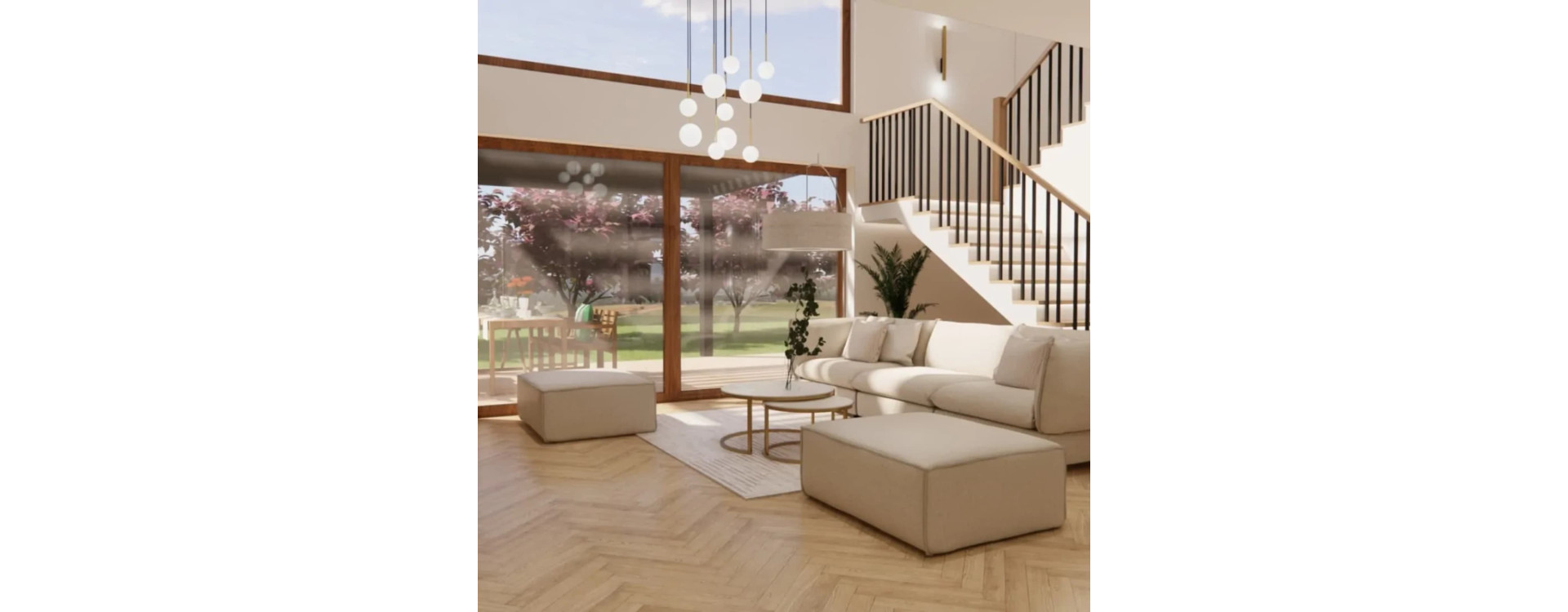 Modern Interior with a Mezzanine – a Bright, Elegant and Refined Design