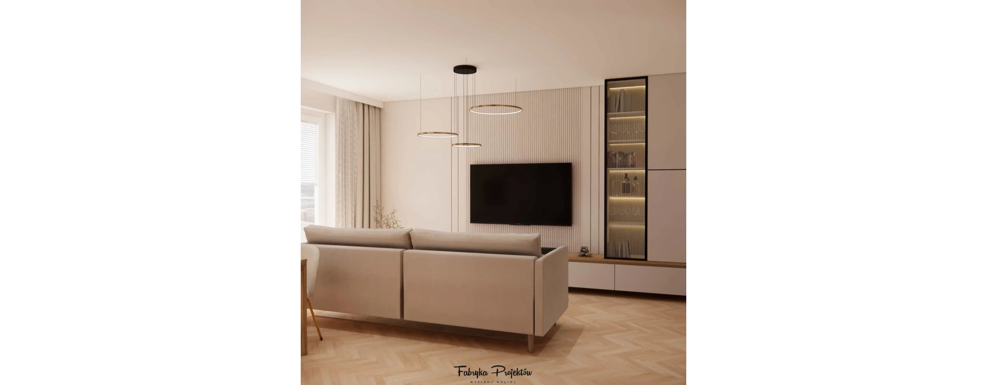 Modern Living Room with Kitchenette 23m2