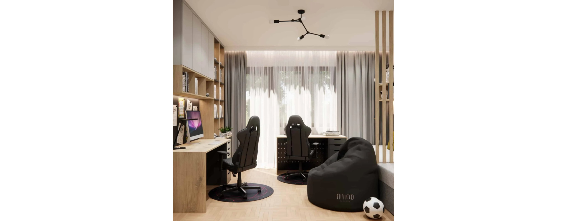 A shared bedroom for brothers aged 12 and 10 – how to design a space where each child feels at home?