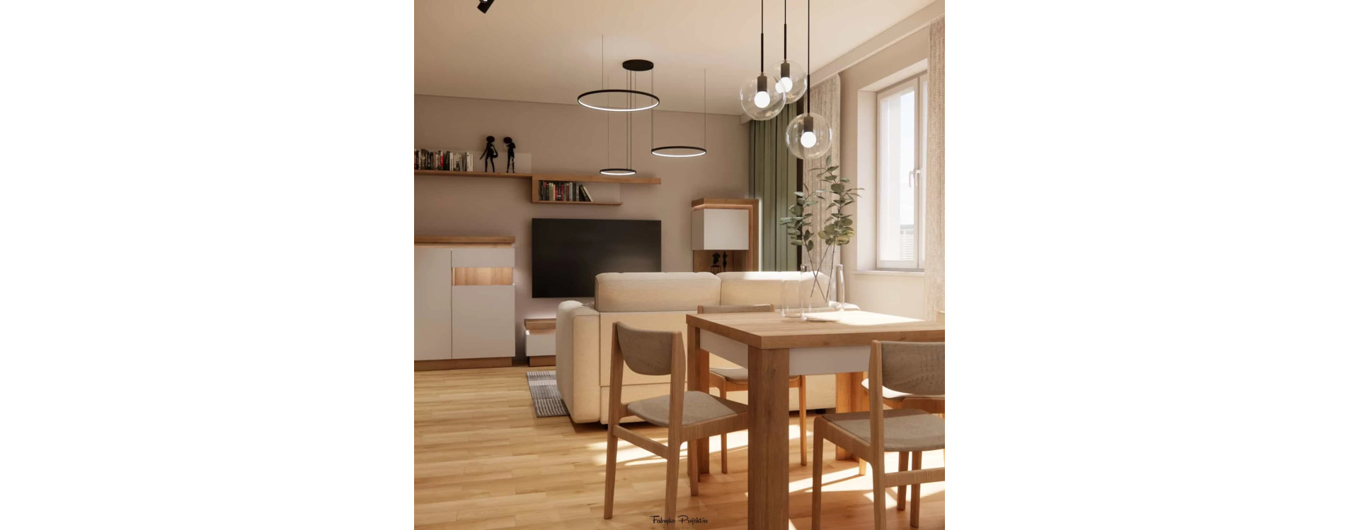 Projekt mieszkania 35m2 – nowoczesna, funkcjonalna aranżacja małego wnętrza