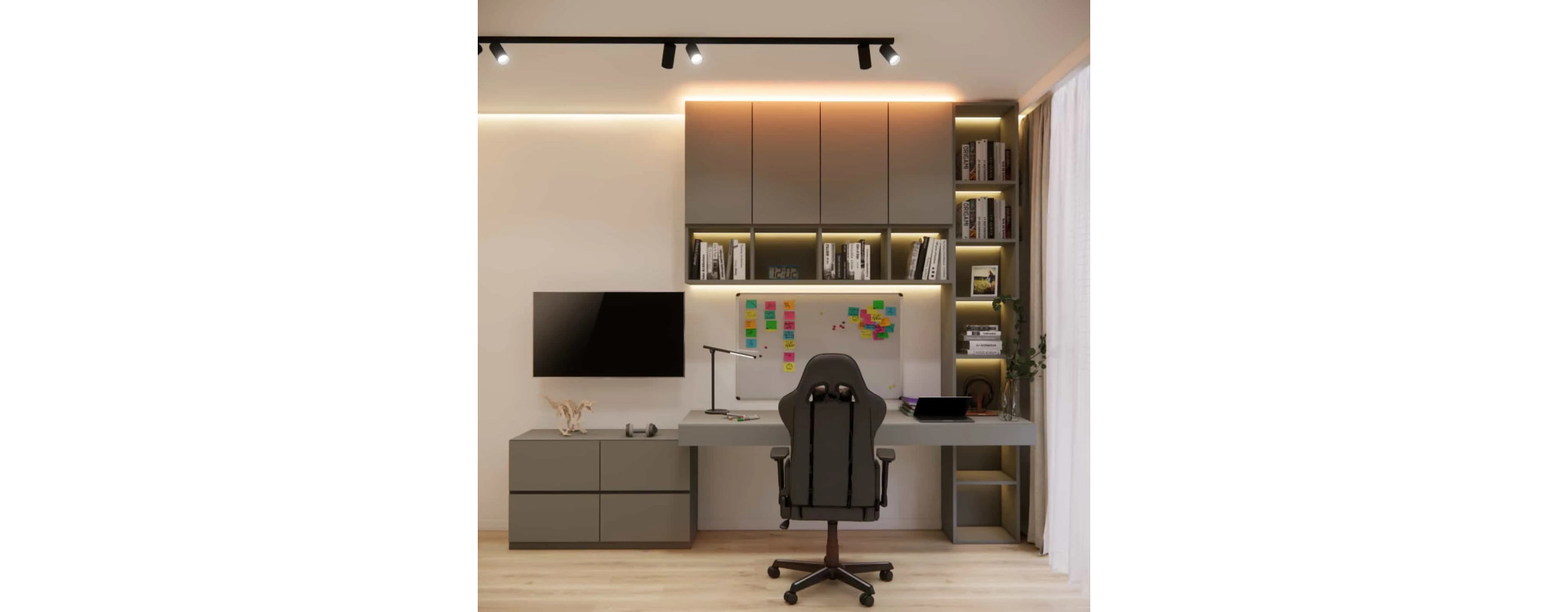 Room Design for a 13-Year-Old in the Attic (15.6m2) – Modern Teen Bedroom with a Sloped Ceiling