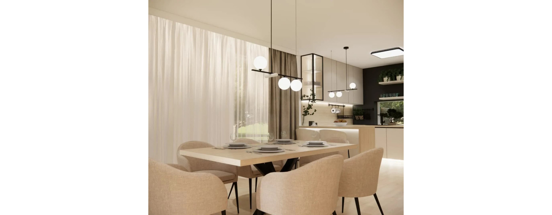 Salon z kuchnią 41 m2 – nowoczesny i funkcjonalny projekt