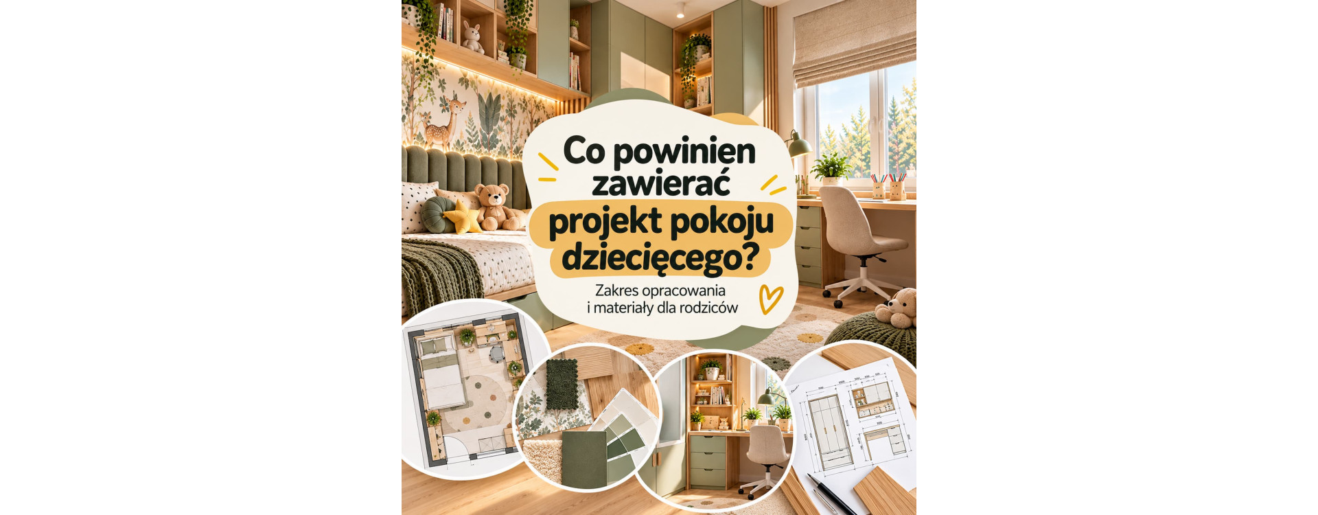 Co powinien zawierać projekt pokoju dziecięcego? Zakres opracowania i materiały dla rodziców