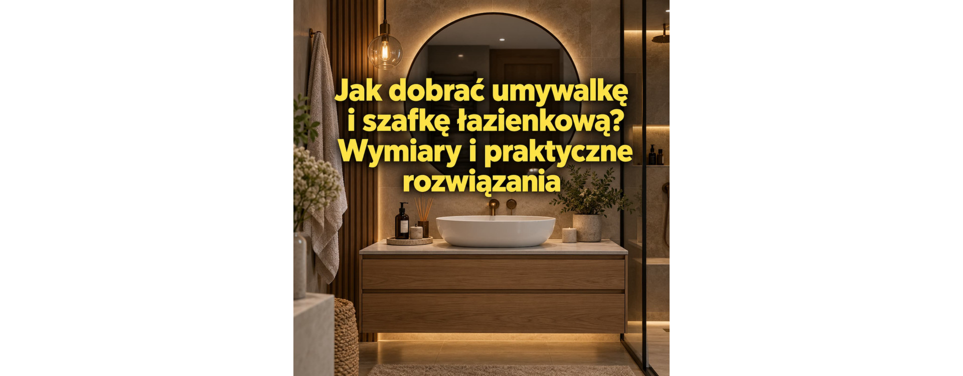 Jak dobrać umywalkę i szafkę łazienkową? Wymiary i praktyczne rozwiązania