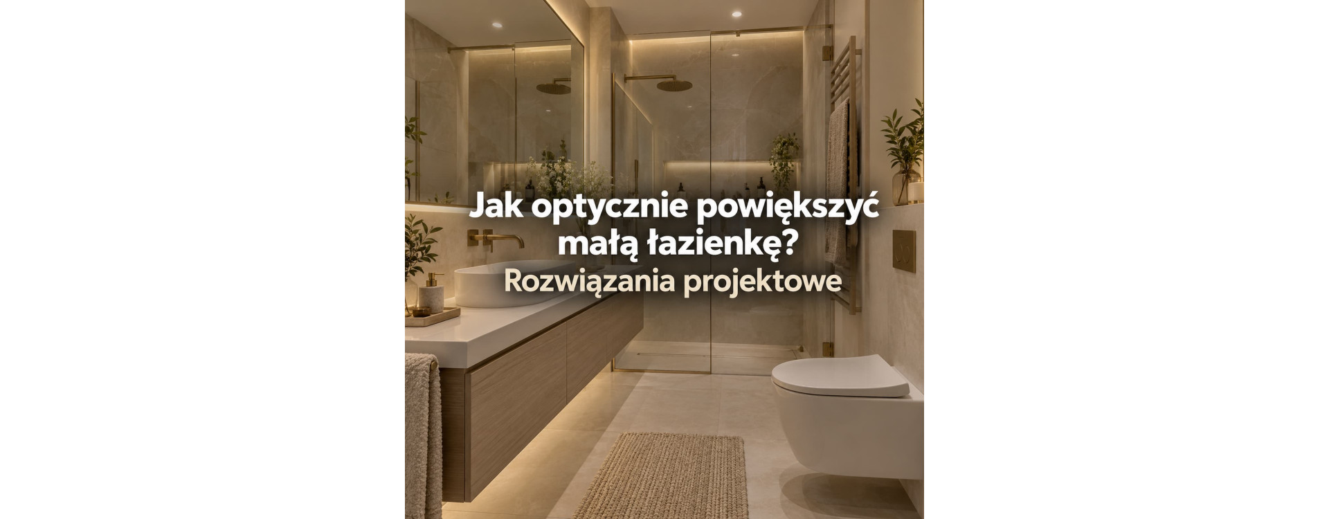 Jak optycznie powiększyć małą łazienkę? Rozwiązania projektowe