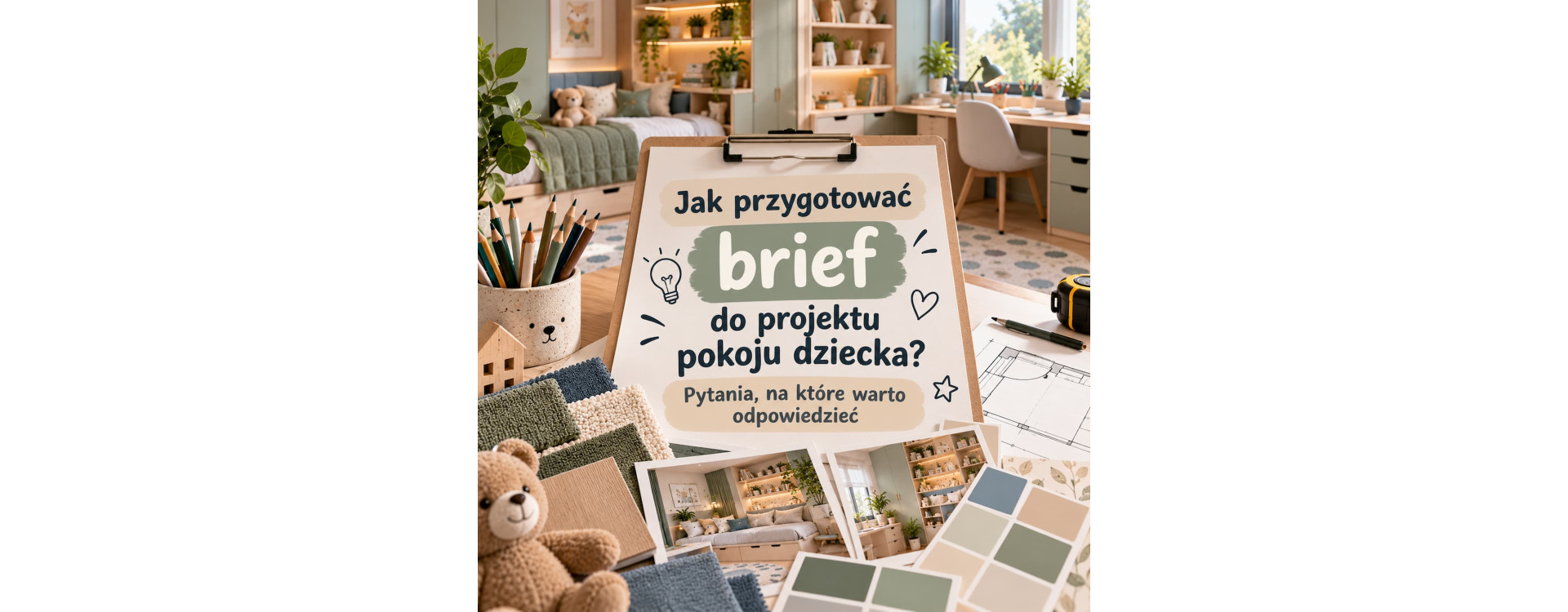 Jak przygotować brief do projektu pokoju dziecka? Pytania, na które warto odpowiedzieć