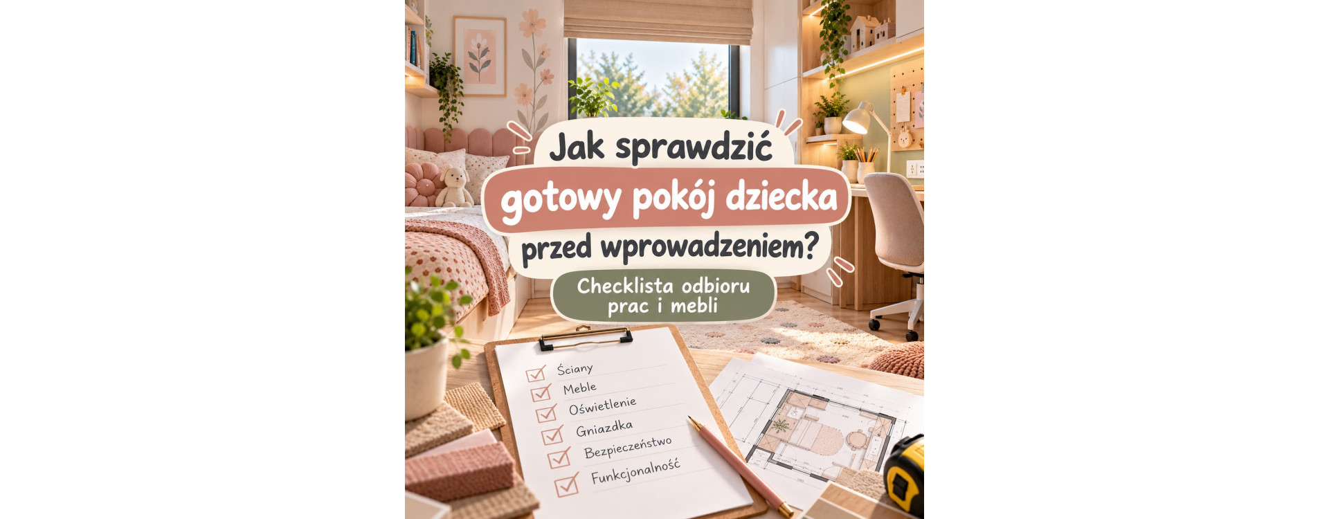 Jak sprawdzić gotowy pokój dziecka przed wprowadzeniem? Checklista odbioru prac i mebli