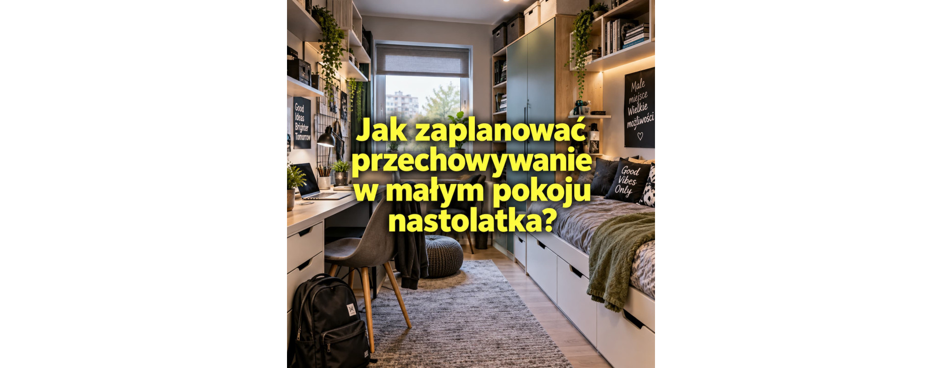 Jak zaplanować przechowywanie w małym pokoju nastolatka?
