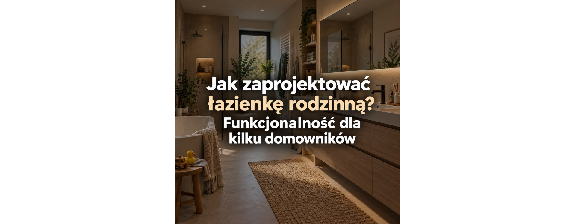 Jak zaprojektować łazienkę rodzinną? Funkcjonalność dla kilku domowników