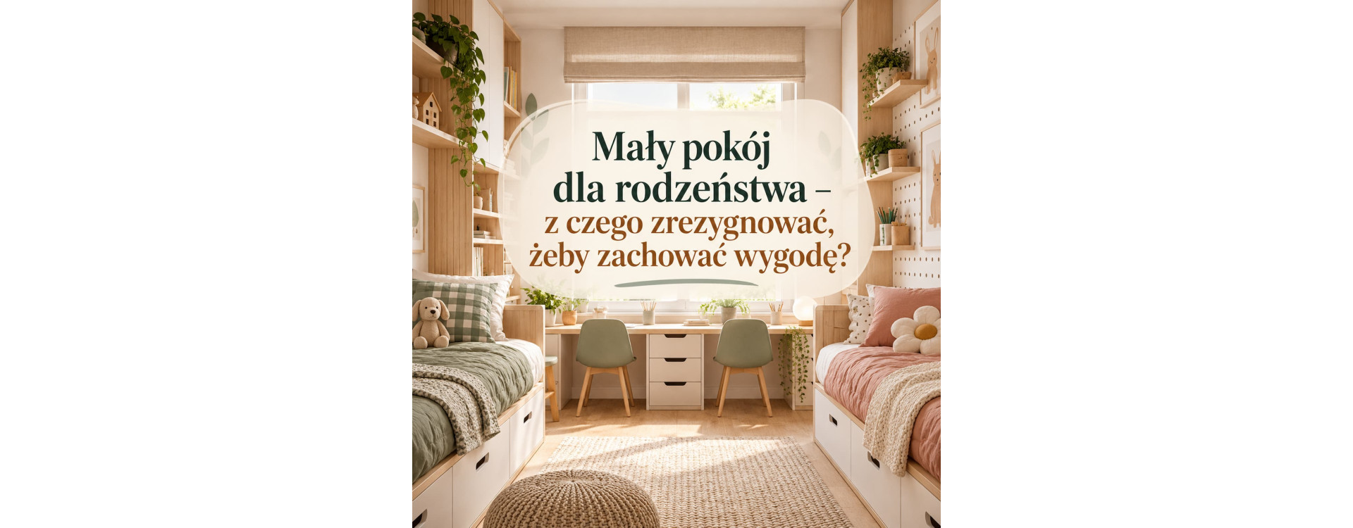 Mały pokój dla rodzeństwa – z czego zrezygnować, żeby zachować wygodę?