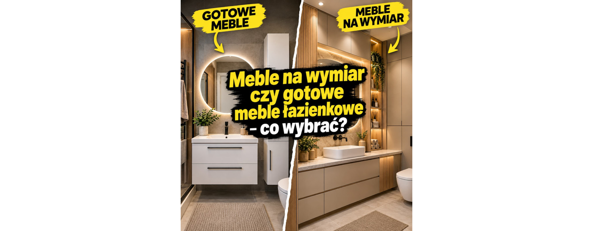 Meble na wymiar czy gotowe meble łazienkowe – co wybrać?
