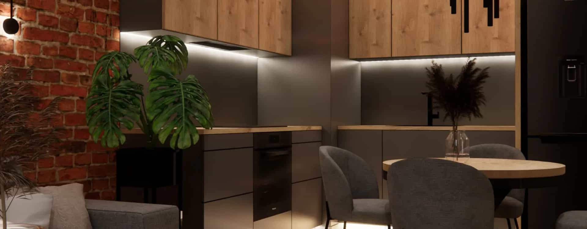 39 m2 Loft-Style Apartment – a Cohesive Design for Rental