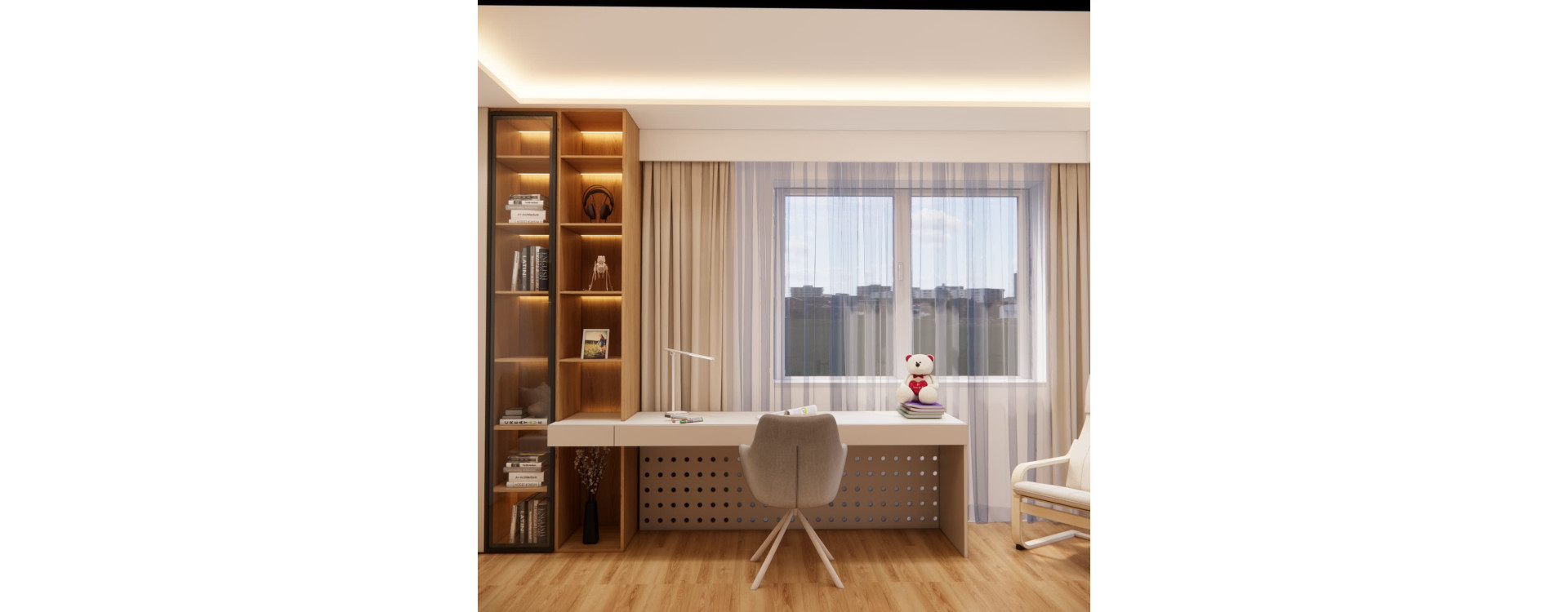 Minimalist Room for a 13-Year-Old Girl – Lidia’s Room Design in Rzeszów