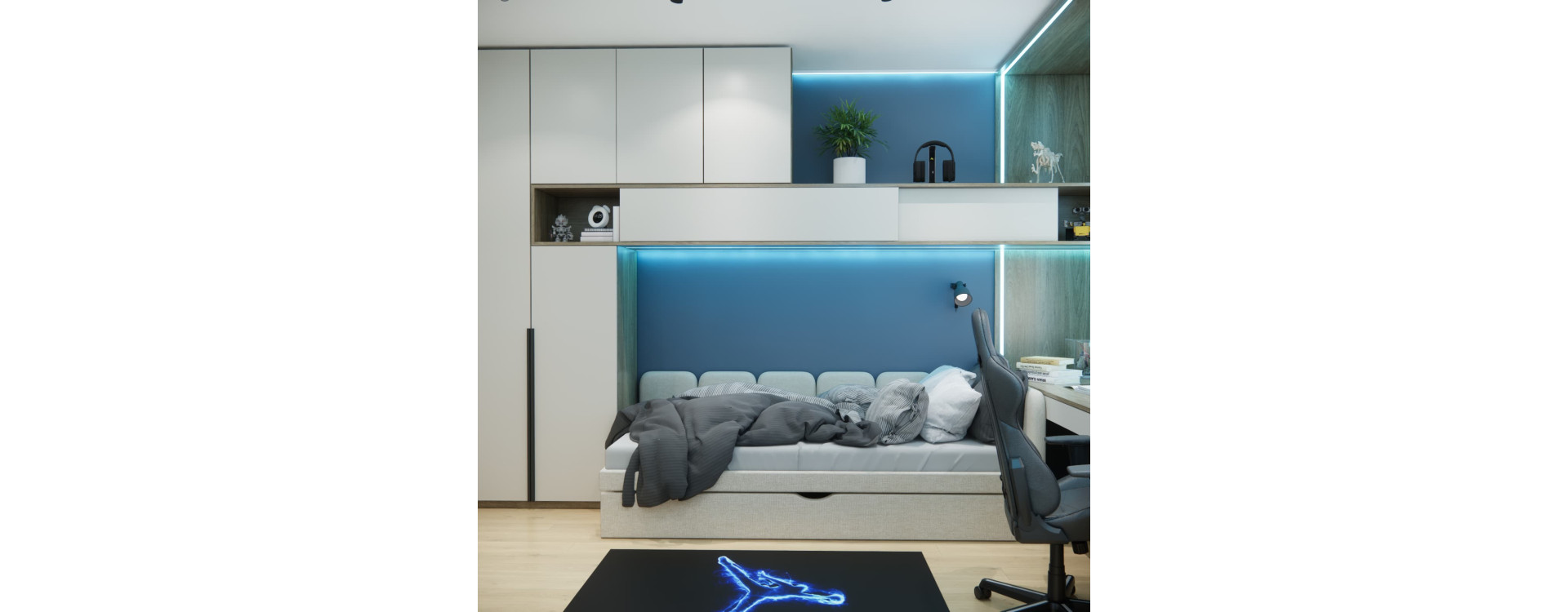 12 m² Room for a 15-Year-Old – Kacper’s Design in Ząbki