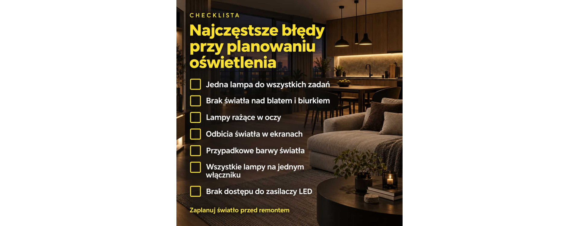 Jak zaplanować oświetlenie w mieszkaniu? Poradnik