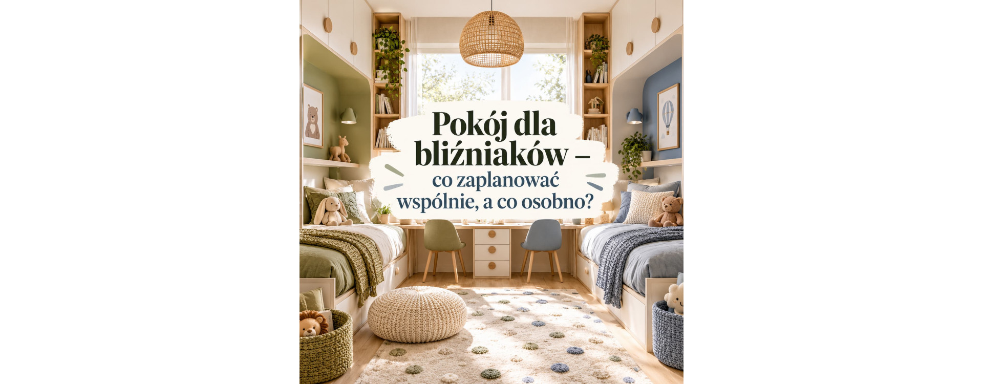 Pokój dla bliźniaków – co zaplanować wspólnie, a co osobno?