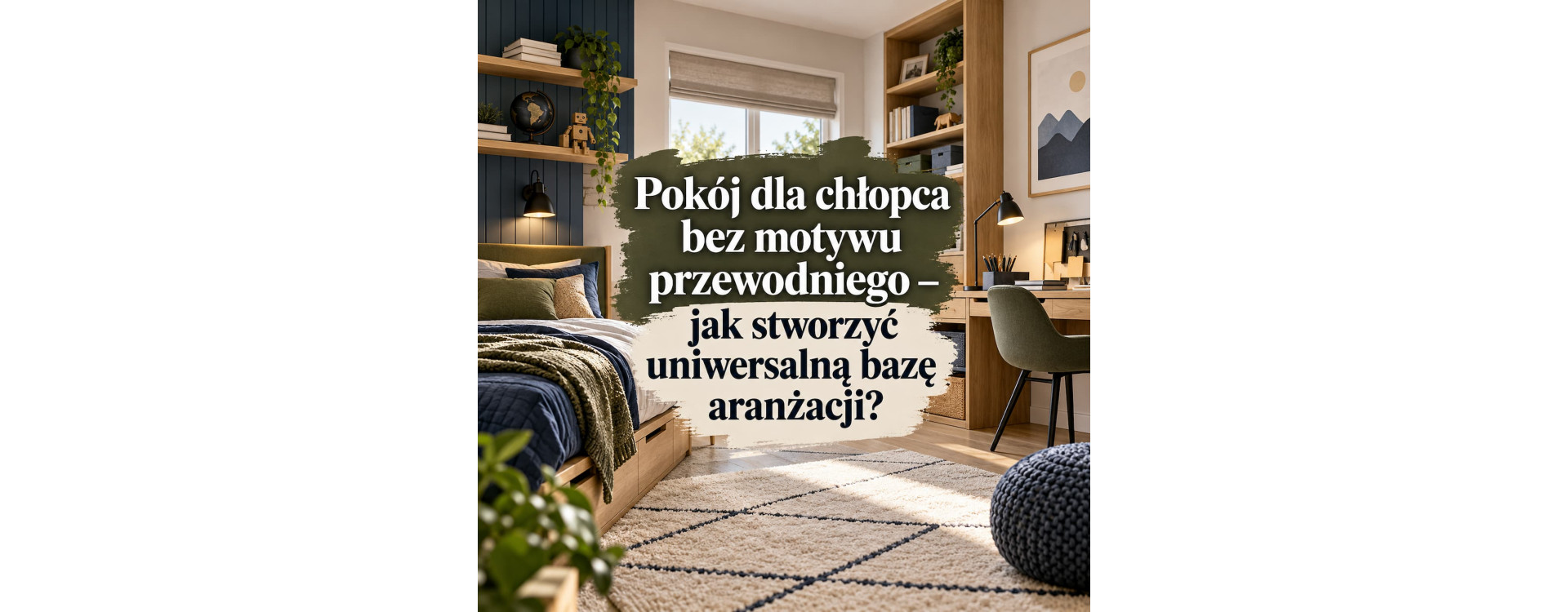 Pokój dla chłopca bez motywu przewodniego – jak stworzyć uniwersalną bazę aranżacji?
