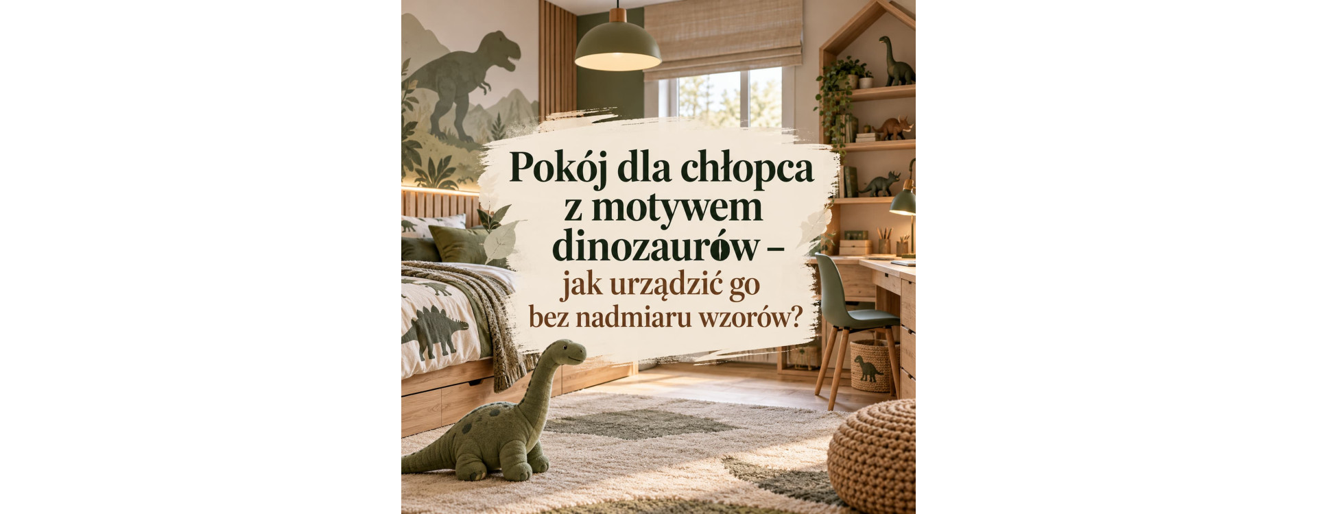 Pokój dla chłopca z motywem dinozaurów – jak urządzić go bez nadmiaru wzorów?