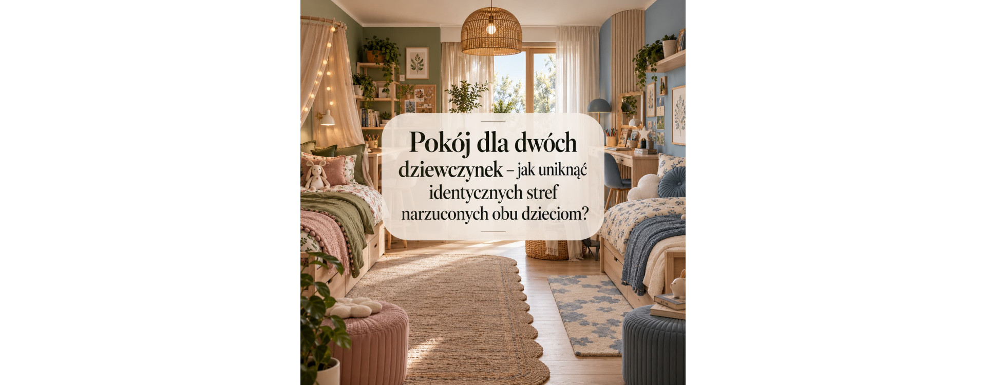 Pokój dla dwóch dziewczynek – jak uniknąć identycznych stref narzuconych obu dzieciom?