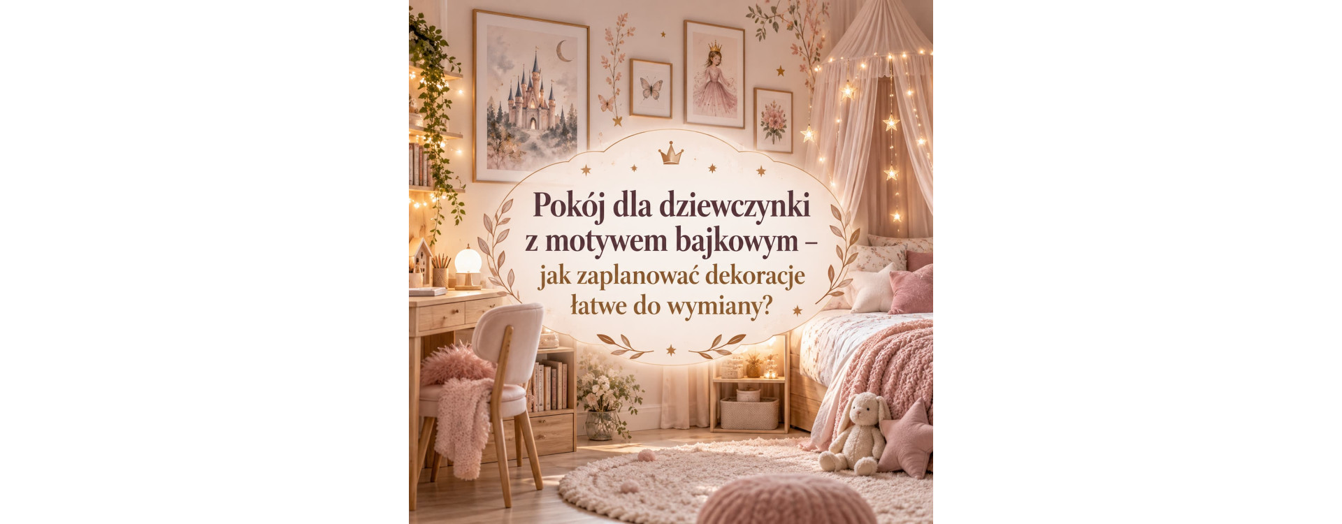 Pokój dla dziewczynki z motywem bajkowym – jak zaplanować dekoracje łatwe do wymiany?