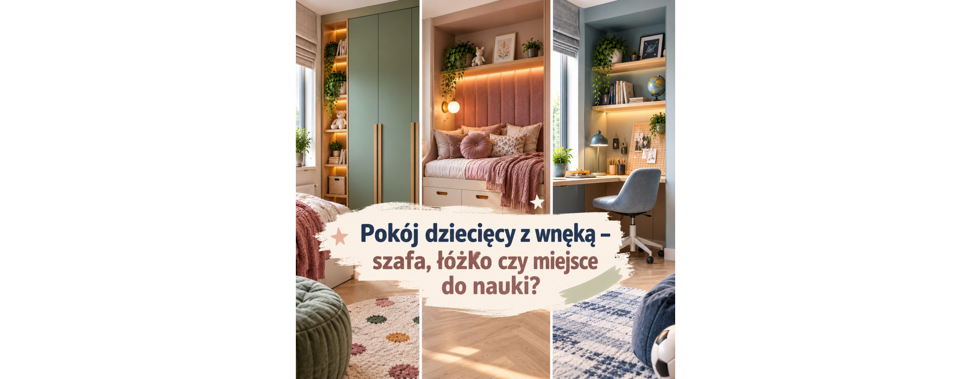 Pokój dziecięcy z wnęką – szafa, łóżko czy miejsce do nauki?