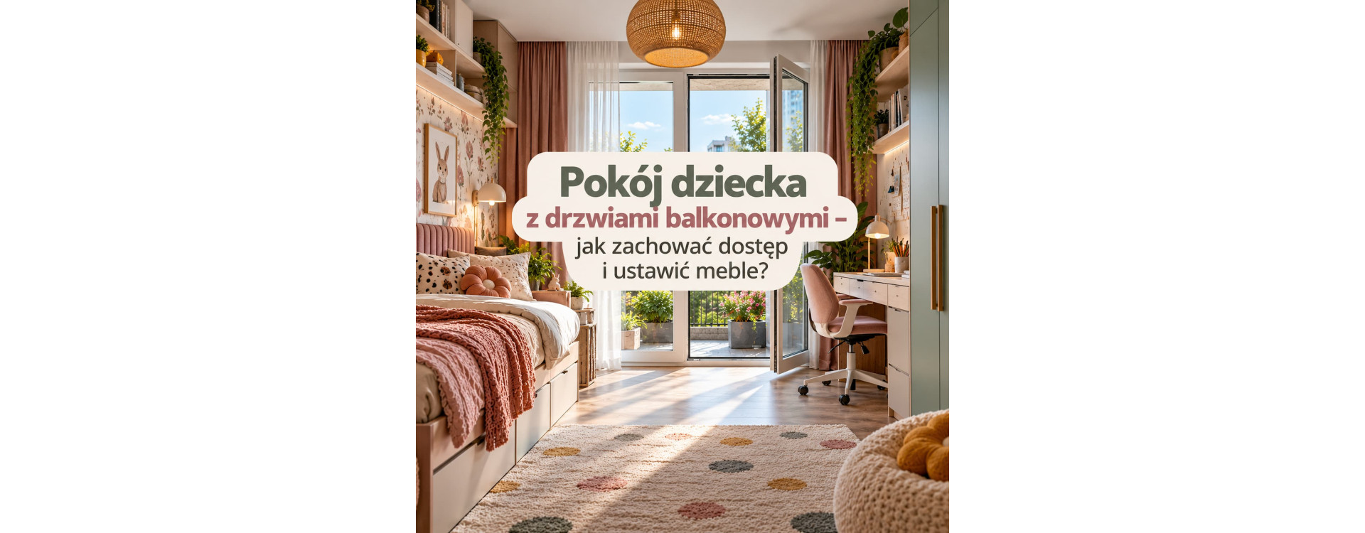 Pokój dziecka z drzwiami balkonowymi – jak zachować dostęp i ustawić meble?