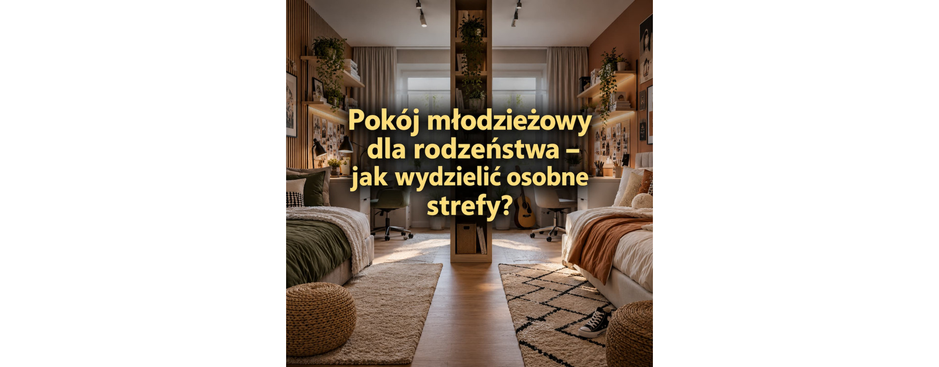 Pokój młodzieżowy dla rodzeństwa – jak wydzielić osobne strefy?