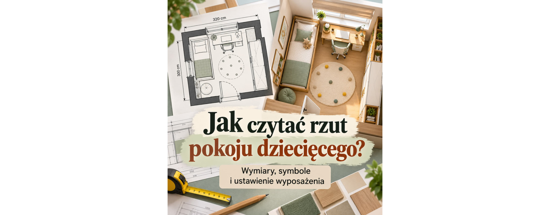 Jak czytać rzut pokoju dziecięcego? Wymiary, symbole i ustawienie wyposażenia