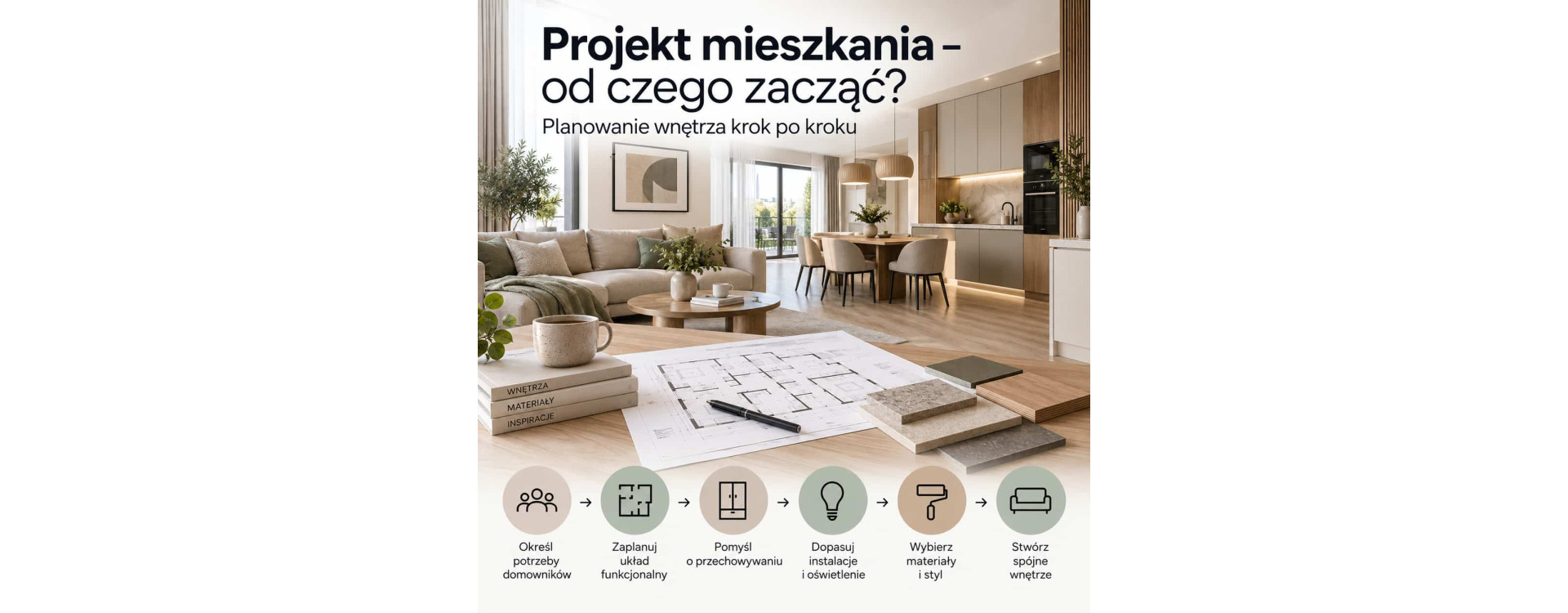 Projekt mieszkania – od czego zacząć? Planowanie wnętrza krok po kroku