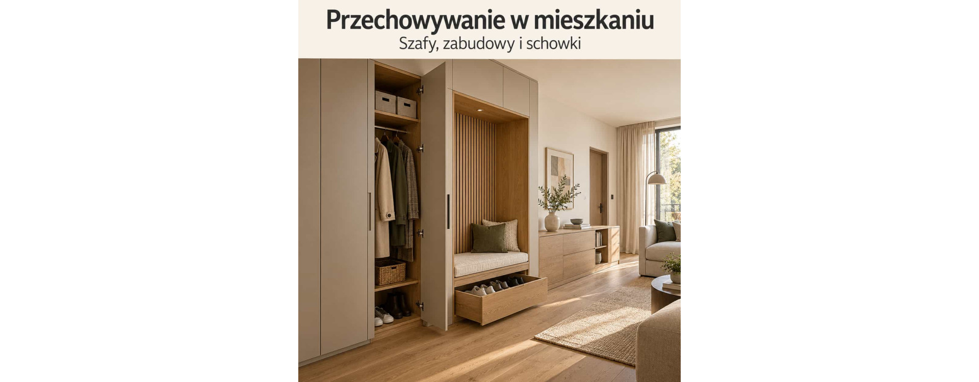 Przechowywanie w mieszkaniu – szafy, zabudowy i schowki