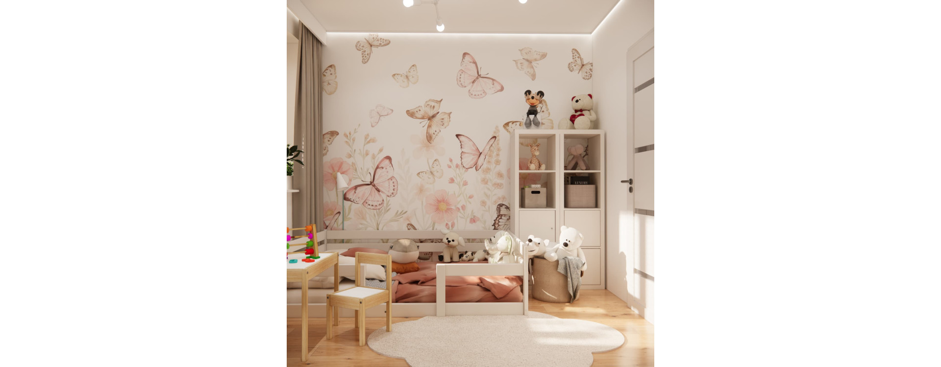 Room for 2.5-Year-Old Emilia from Głuchołazy: A Cozy 8.5 m² Design