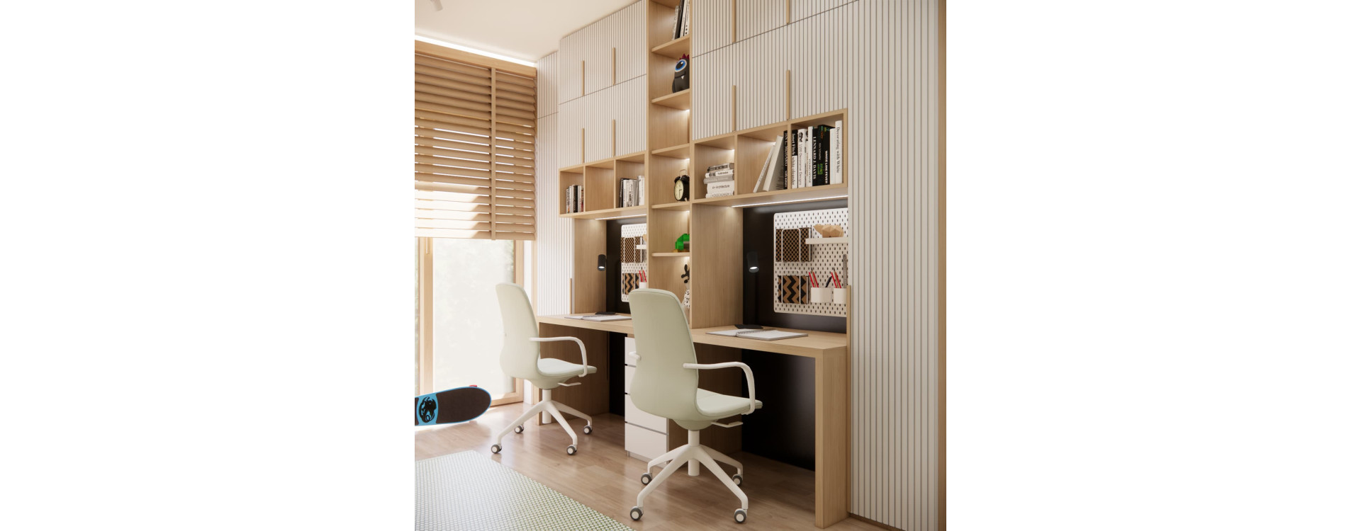 Room for Two Boys, 13.5 m² – Siblings' Room Design