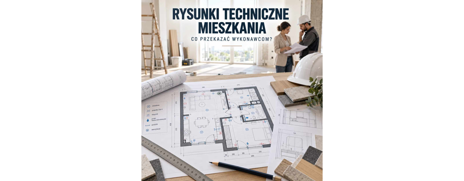 Rysunki techniczne mieszkania – co przekazać wykonawcom?