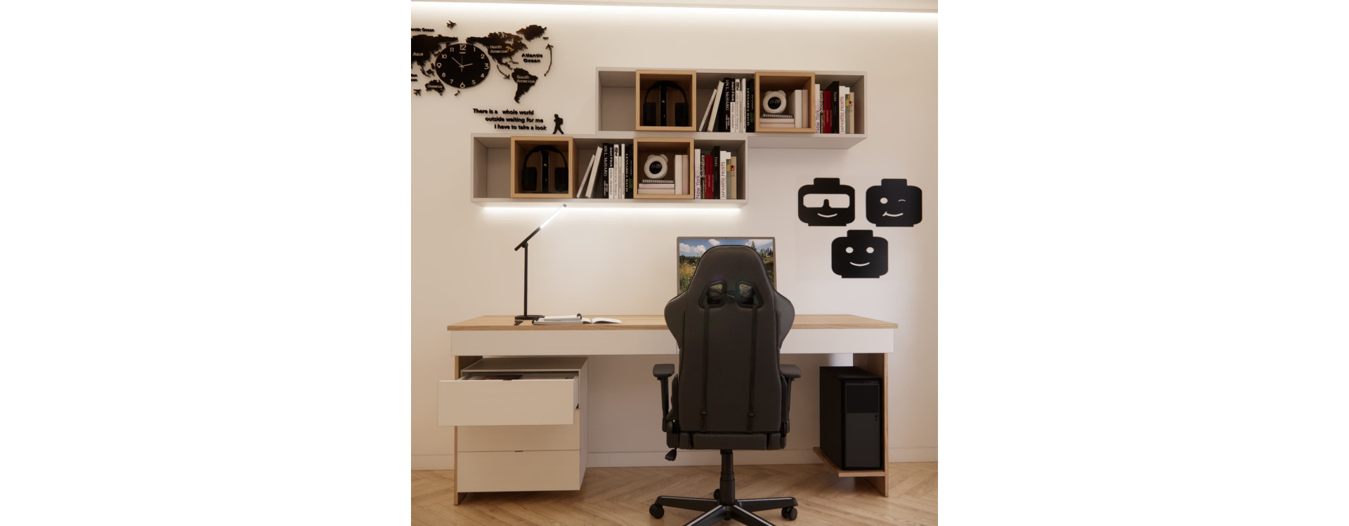 Teenage Bedroom Design for a 16-Year-Old in Piaseczno – Modern Teen Room