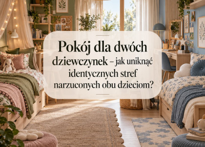 Pokój dla dwóch dziewczynek – jak uniknąć identycznych stref narzuconych obu dzieciom?