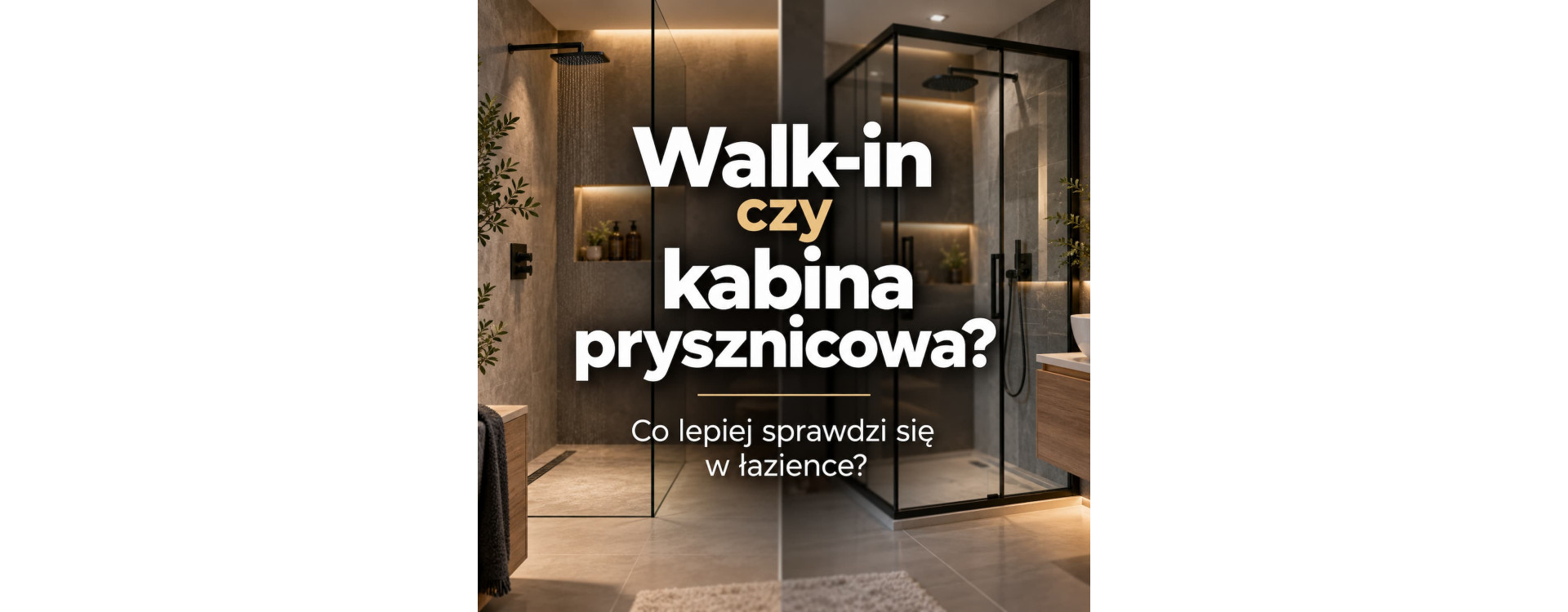 Walk-in czy kabina prysznicowa? Co lepiej sprawdzi się w łazience?